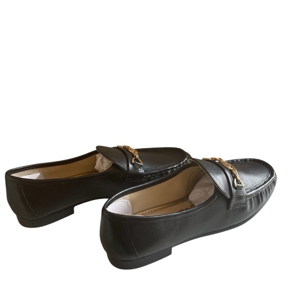 Sam Edelman Black Loafers with Gold Accent - Picture 10 of 15